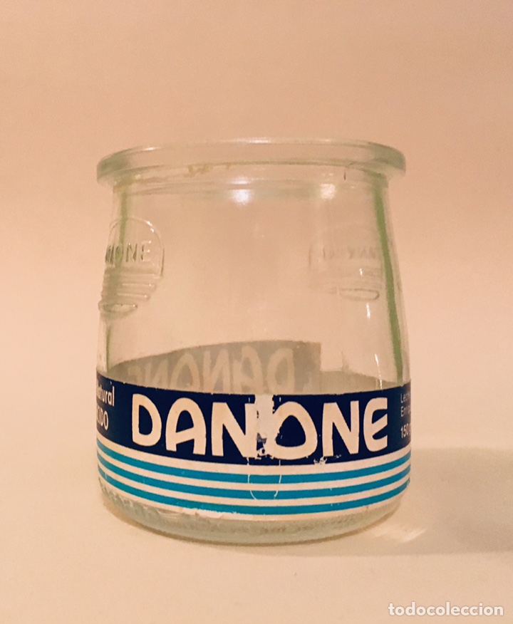 Vintage: Tarro Frasco DANONE original a&ntilde;os 60
