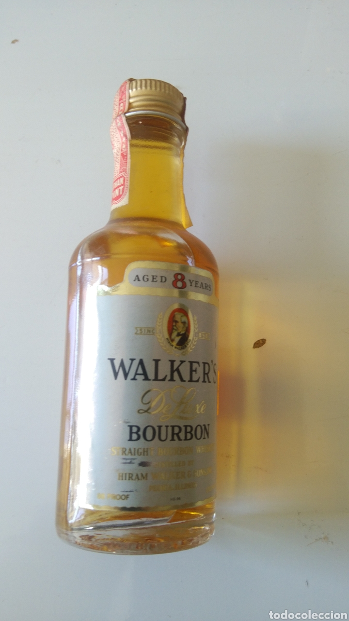 Vintage: Botellita de bourbon walker's