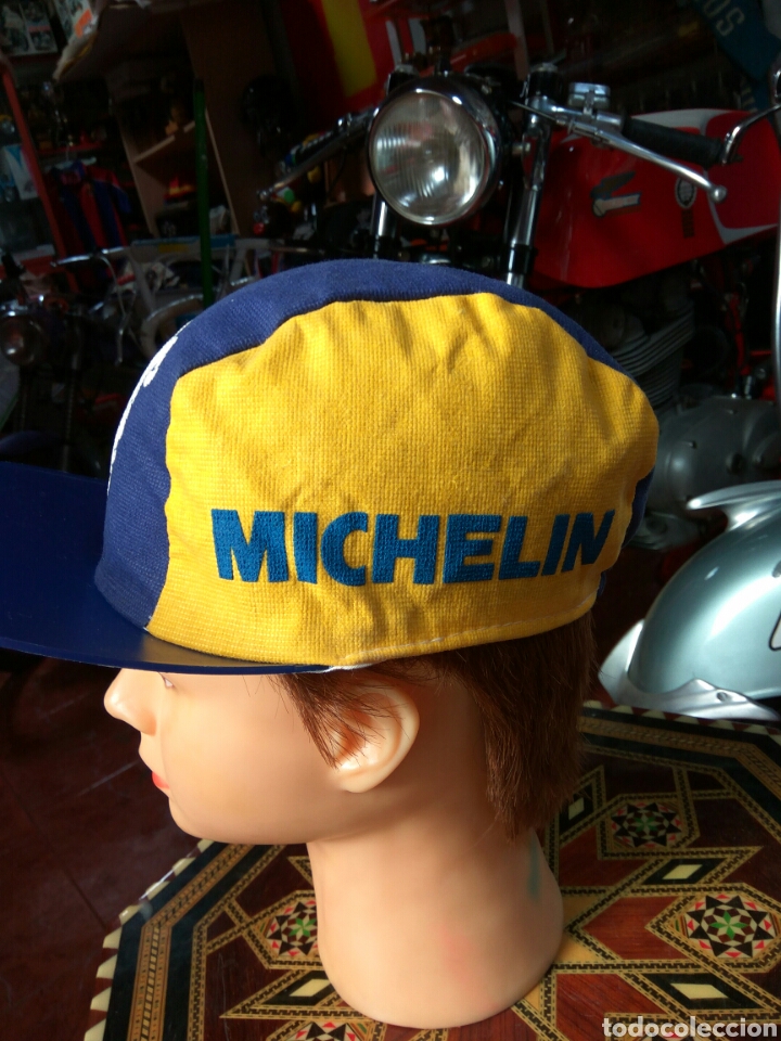 Vintage: MICHEL&Iacute;N GORRA ANTIGUA VISERA PL&Aacute;STICO R&Iacute;GIDO - Foto 2