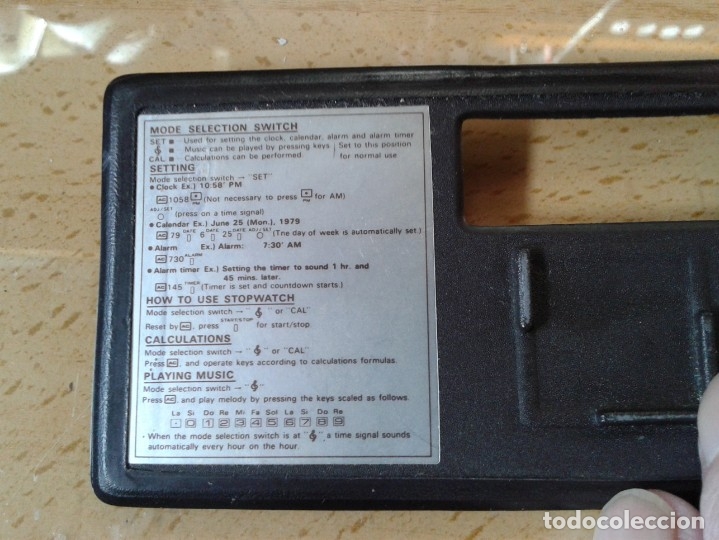 Vintage: ELECTRONIC CALCULATOR & WATCH - CASIO - Foto 4