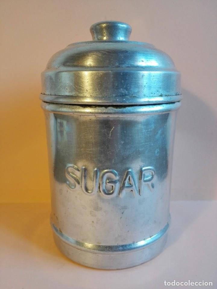 Vintage: LOTE DE BOTELLA DE VIDRIO Y BOTE SUGAR - Foto 5