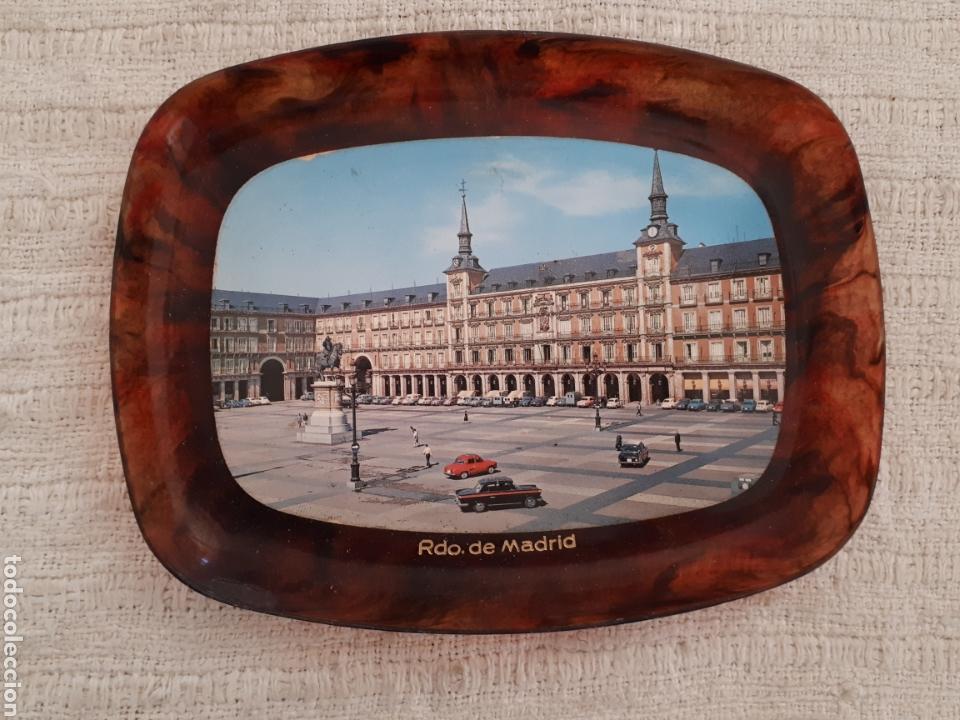 Vintage: Plato bandeja vintage Recuerdo de Madrid pl&aacute;stico