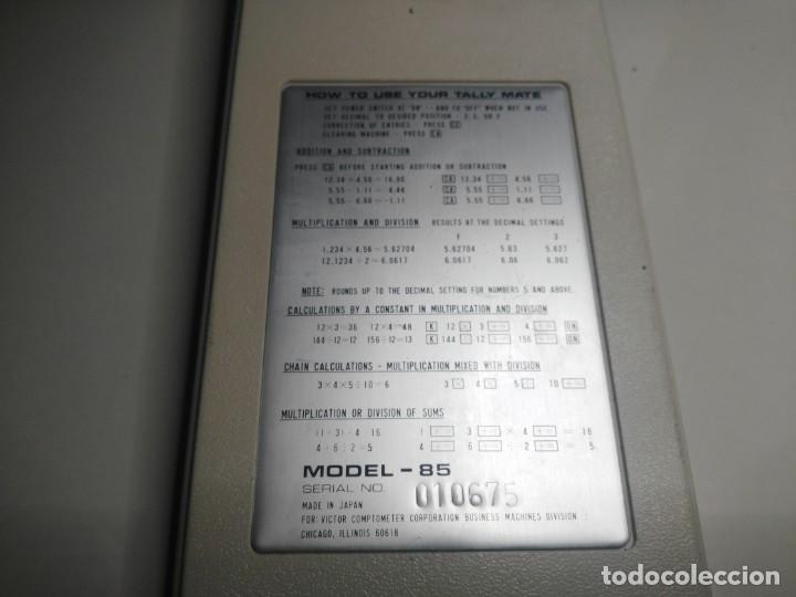 Vintage: antigua calculadora victor - Foto 7
