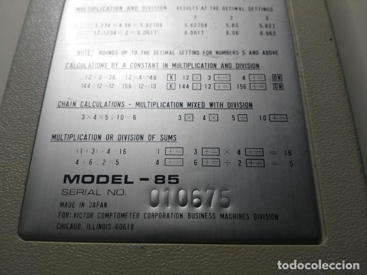 Vintage: antigua calculadora victor - Foto 9