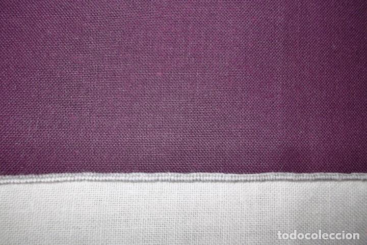 Vintage: SERVILLETA BORDADA A MANO EN COLOR GRIS - Foto 8