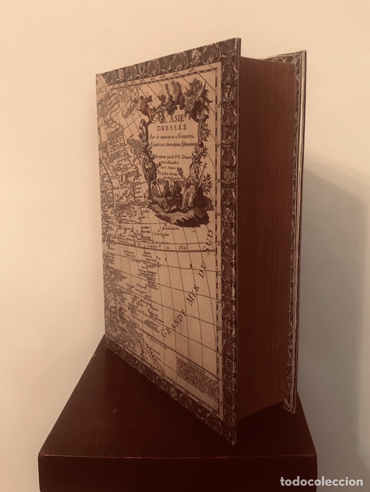 Vintage: CAJA CON FORMA DE LIBRO ATLAS DE MAPAS - Foto 19