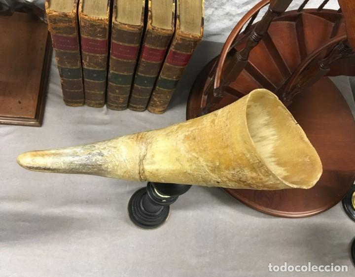 Vintage: Pareja de Cuernos Objeto de Decoraci&oacute;n de Escritorio - Foto 7