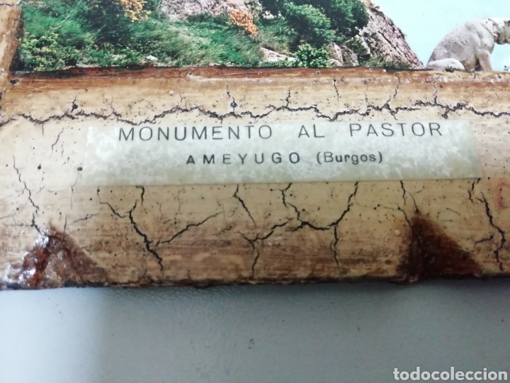 Vintage: Cuadro de madera del monumento al pastor ayugo - Foto 2