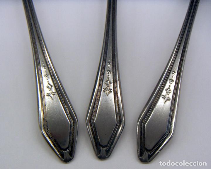 Vintage: 3 cucharas continental silver plate 1886 - Foto 2
