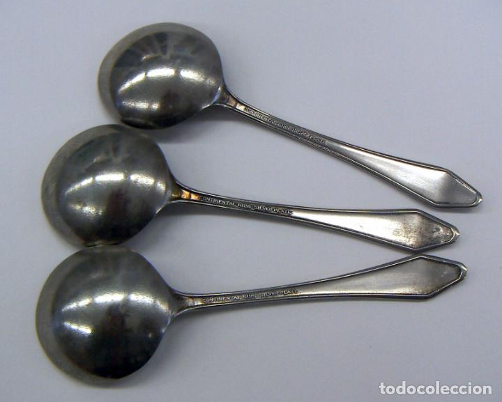 Vintage: 3 cucharas continental silver plate 1886 - Foto 3