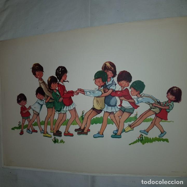 Vintage: 2 LAMINAS JUEGO NI&Ntilde;OS - Foto 1