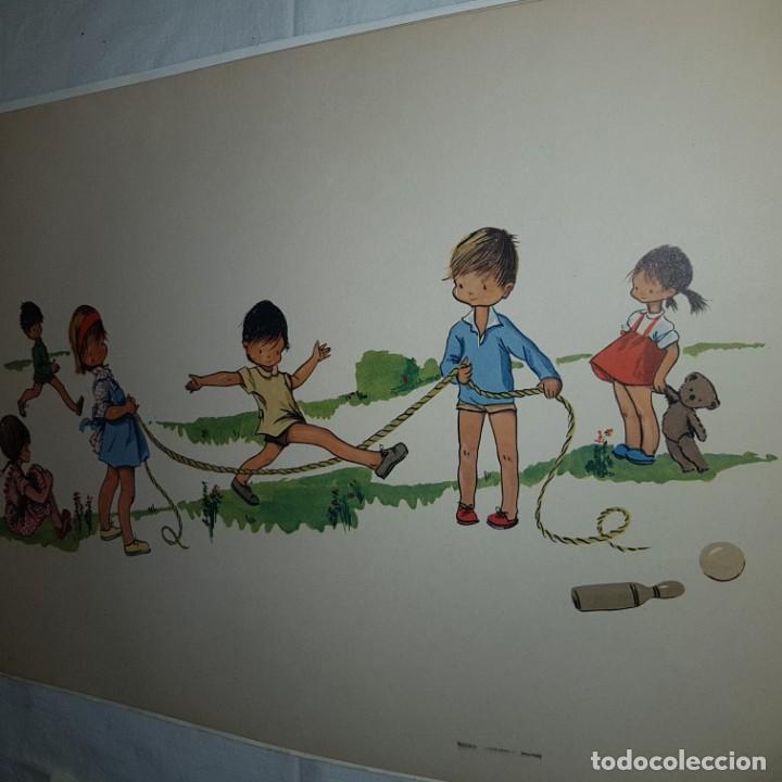 Vintage: 2 LAMINAS JUEGO NI&Ntilde;OS - Foto 3