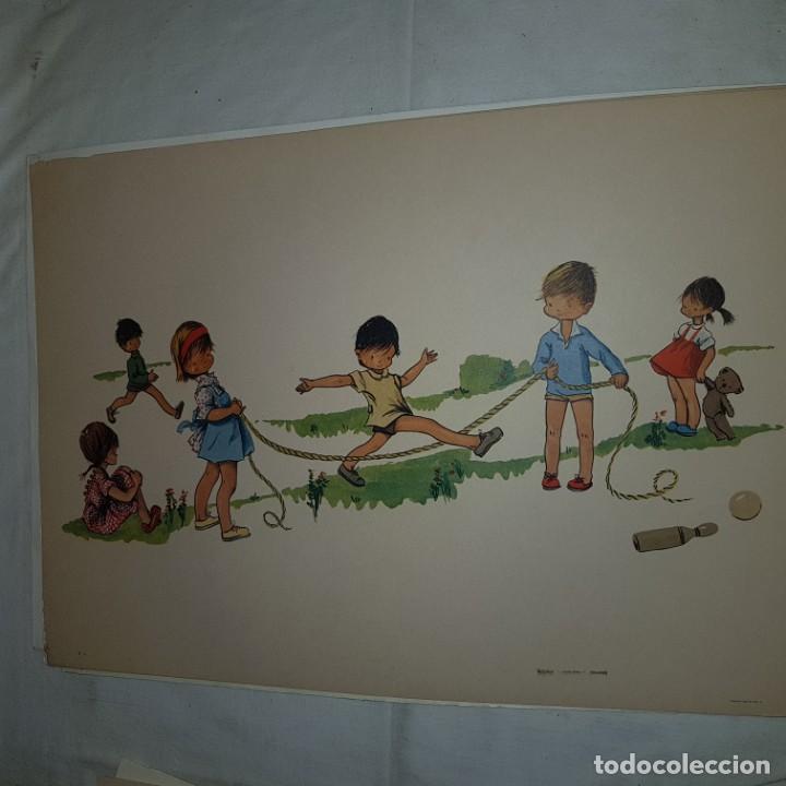 Vintage: 2 LAMINAS JUEGO NI&Ntilde;OS - Foto 4