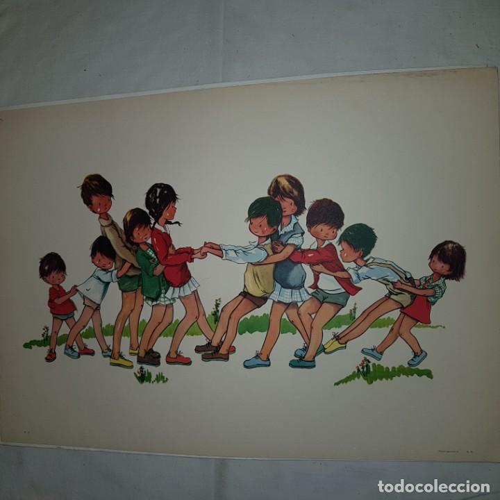 Vintage: 2 LAMINAS JUEGO NI&Ntilde;OS - Foto 6