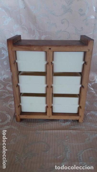 Vintage: mueble especiero madera y &iquest;plastico o calamina? - Foto 5