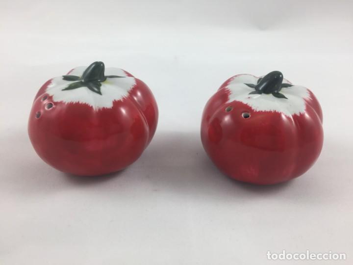 Vintage: SALERO PIMENTERO TOMATES CER&Aacute;MICA F. SUBTIL