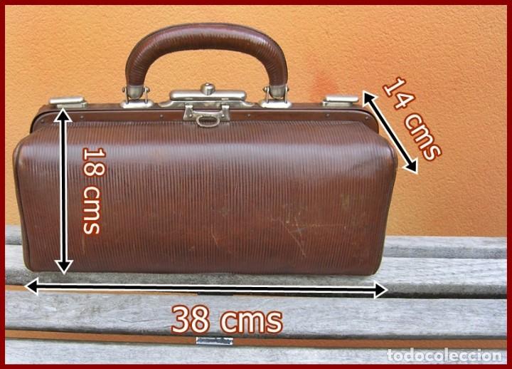 preposición prima Lidiar con 68..maletín médico de cuero ..... años 30...med - Buy Other vintage objects  at todocoleccion - 152205846
