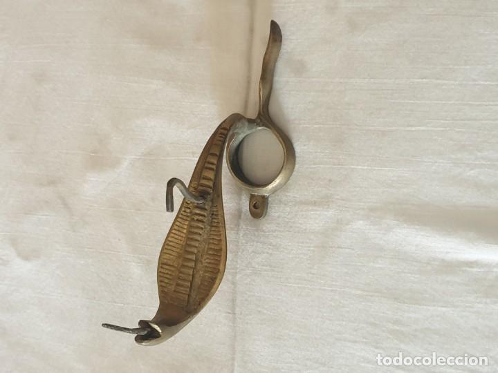 Vintage: Percha serpiente bronce - Foto 4