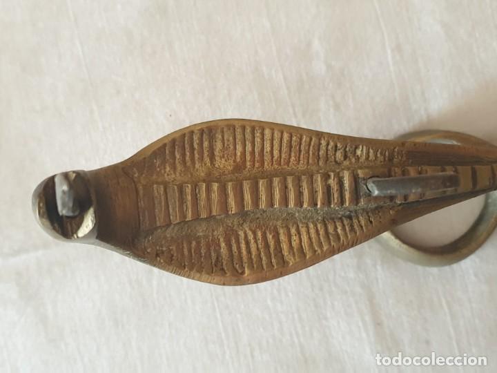 Vintage: Percha serpiente bronce - Foto 6