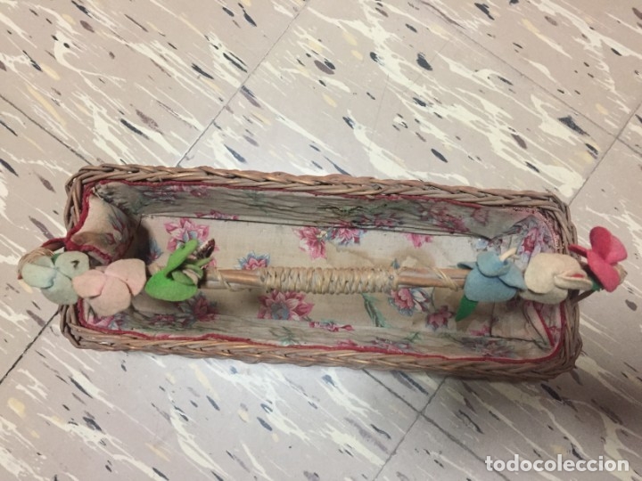 Vintage: CESTA COSTURERO DE MIMBRE - Foto 3