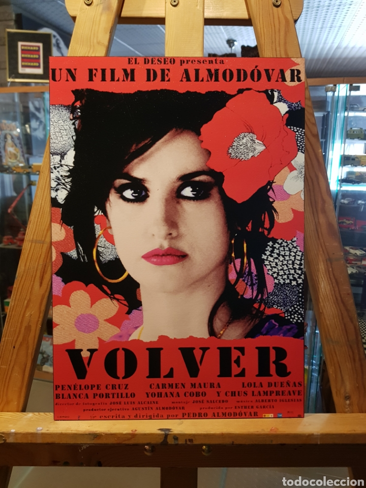 Vintage: Cuadro VOLVER de ALMOD&Oacute;VAR. Pen&eacute;lope Cruz