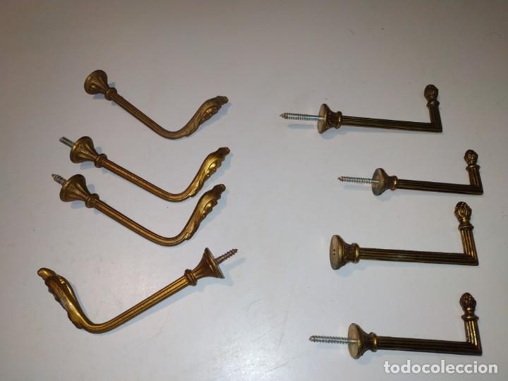Vintage: LOTE DE PERCHAS en bronce Antiguas percha vintage