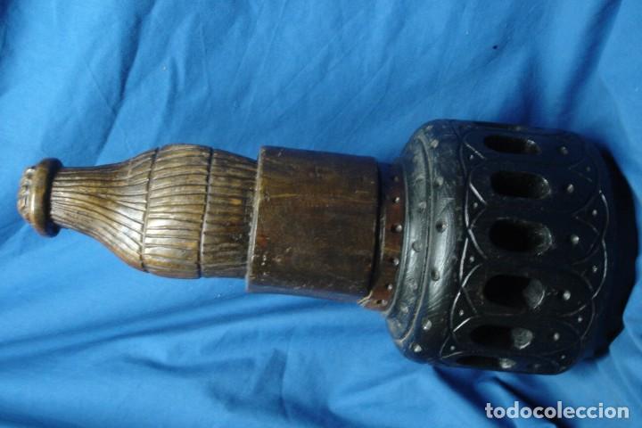 Vintage: GRAN TALLA EN MADERA CON FIRMA - Foto 2
