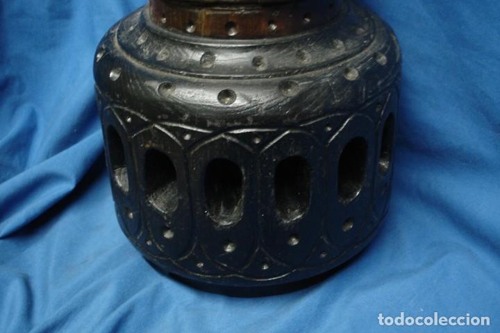 Vintage: GRAN TALLA EN MADERA CON FIRMA - Foto 3