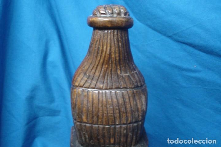 Vintage: GRAN TALLA EN MADERA CON FIRMA - Foto 5