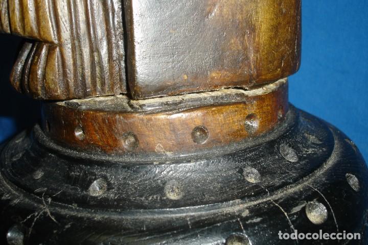 Vintage: GRAN TALLA EN MADERA CON FIRMA - Foto 8