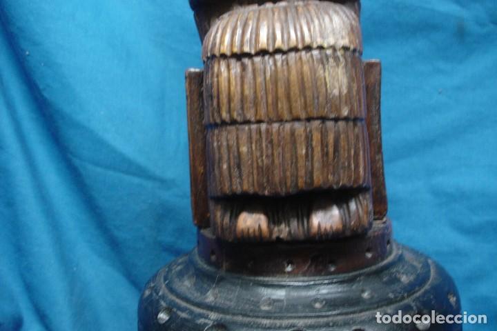 Vintage: GRAN TALLA EN MADERA CON FIRMA - Foto 10