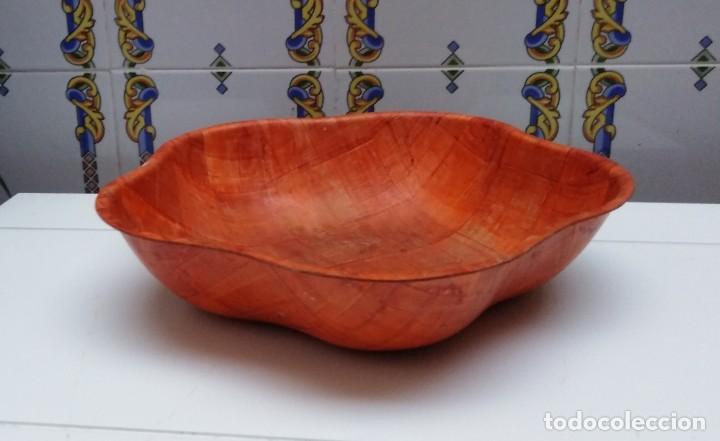 Vintage: frutero bambu forma pentagonal - Foto 2