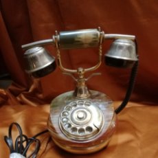 Vintage: TELEFONO DE LATON Y MARMOL. Lote 156284732