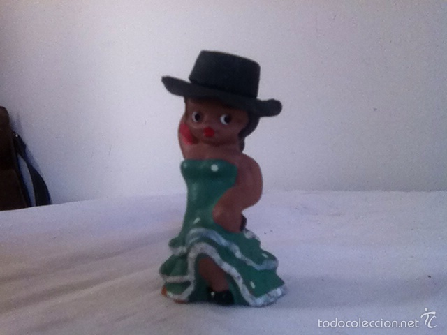 Vintage: FIGURA de BARRO. ALBOROX. 7 cm - Foto 1