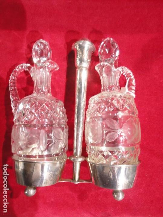 Vintage: ACEITERAS EN CRISTAL TALLADO - Foto 1