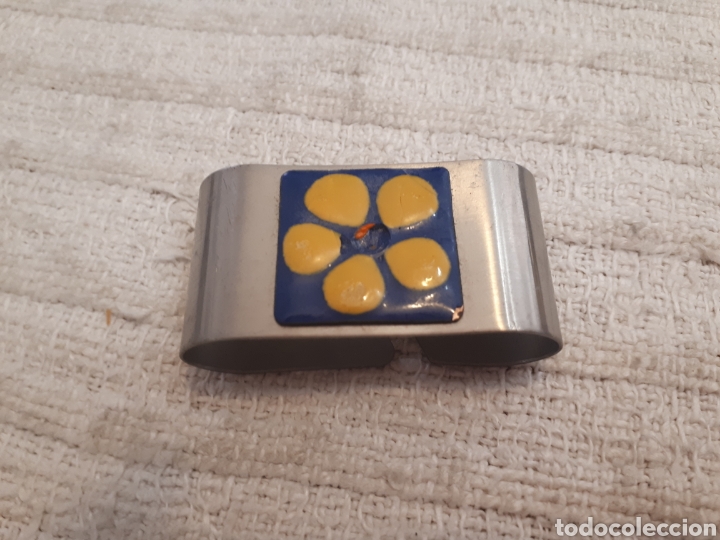 Vintage: Servilletero metal esmalte