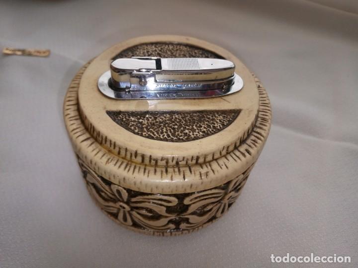 Vintage: Encendedor de sobremesa Silver Match - Foto 2
