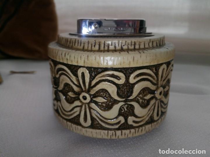 Vintage: Encendedor de sobremesa Silver Match - Foto 3