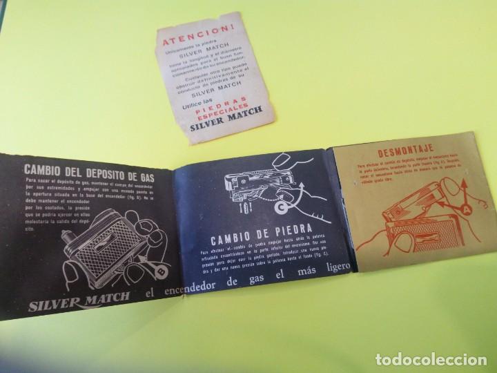 Vintage: Encendedor de sobremesa Silver Match - Foto 6