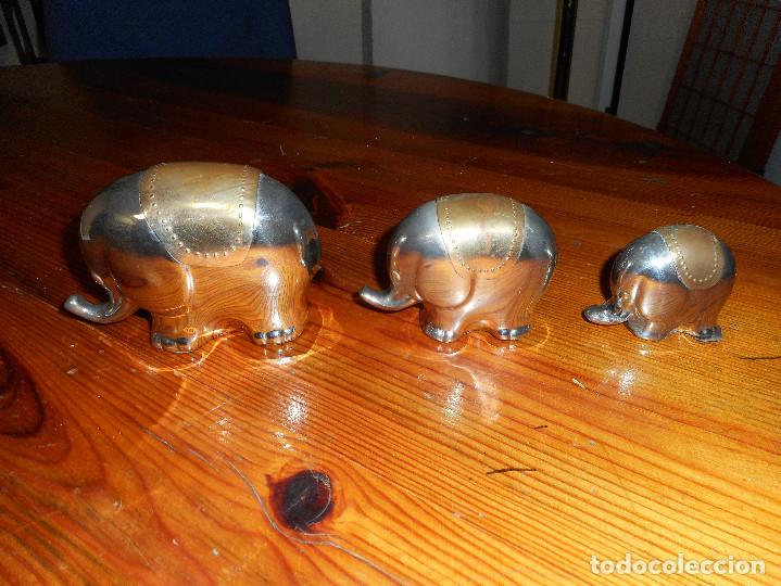 Vintage: Elefantes metal - Foto 2