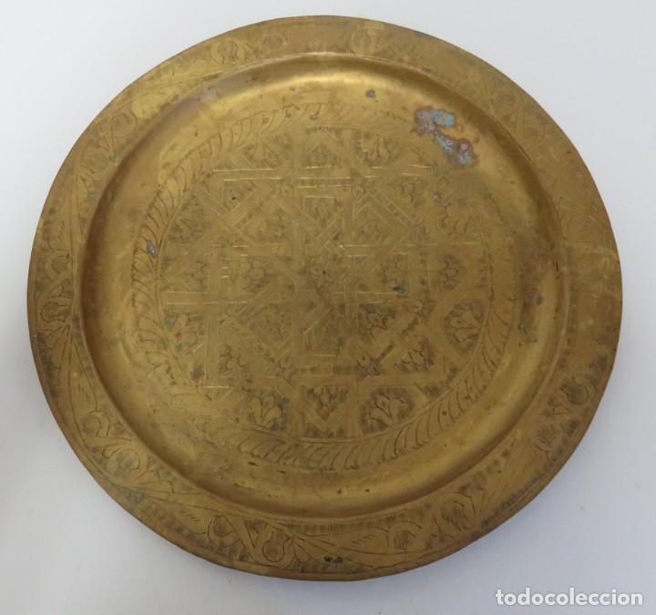 Vintage: PLATO DECORACION METALICO - Foto 1