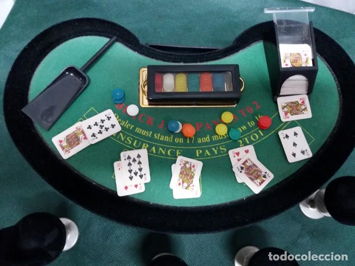 Vintage: Mini mesa Blackjack con accesorios