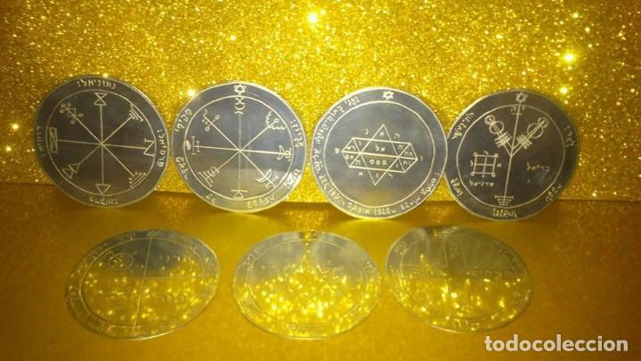 Vintage: TODOS LOS PENT&Aacute;CULOS JUPITER, talla en metal, 7 talismanes J&uacute;piter, cada uno de 8,5 cm de tama&ntilde;o