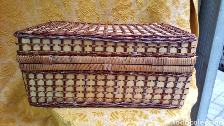Vintage: CESTA-MALETA DE PICNIC VINTAGE - Foto 10