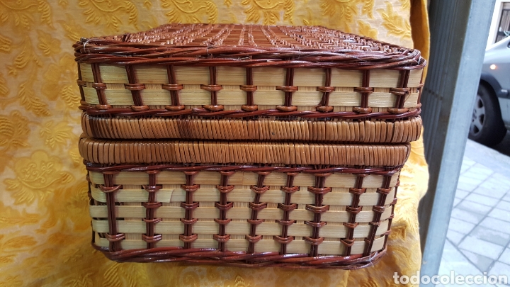 Vintage: CESTA-MALETA DE PICNIC VINTAGE - Foto 11