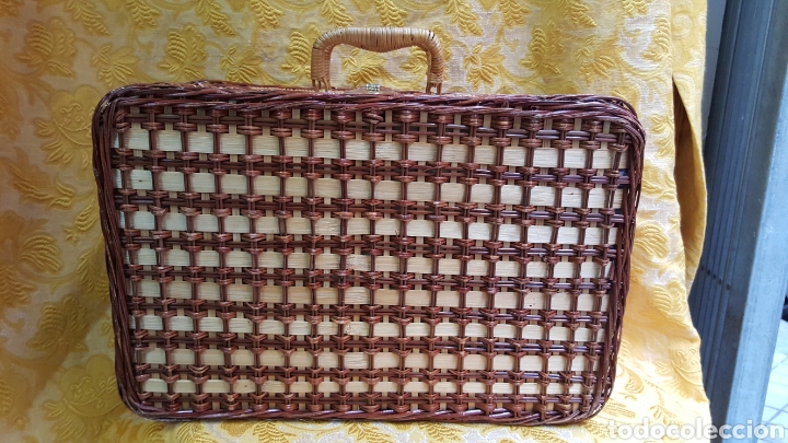 Vintage: CESTA-MALETA DE PICNIC VINTAGE - Foto 13