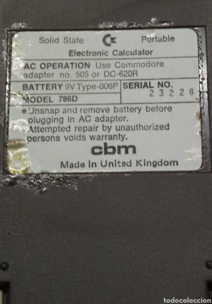 Vintage: Antigua calculadora cbm funciona con funda original - Foto 5