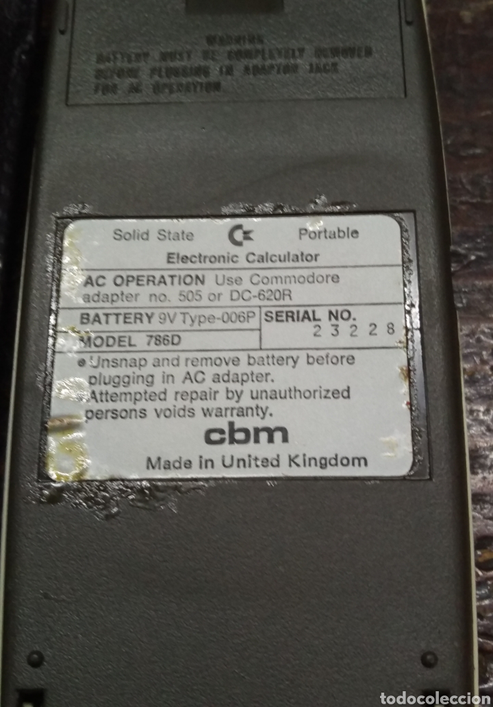Vintage: Antigua calculadora cbm funciona con funda original - Foto 6