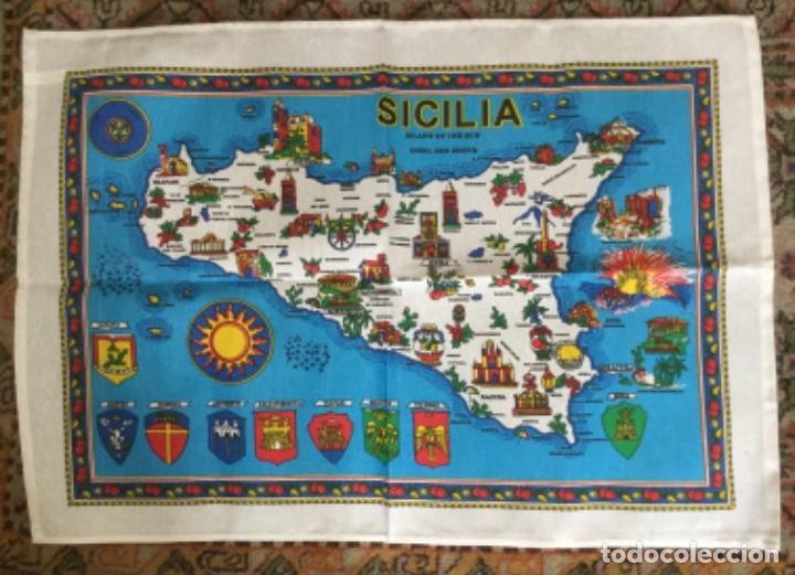 Vintage: TRAPO  DE COCINA PARA ENMARCAR DE LA ISLA DE SICILIA