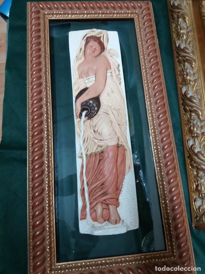 Vintage: CUADRO CRISTAL CON IMAGEN MUJER - Foto 4